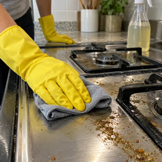 A clean, tidy kitchen